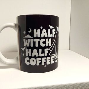 Handmade Halloween coffee mug - Witch coffee - new - Dishwasher Safe-12 oz